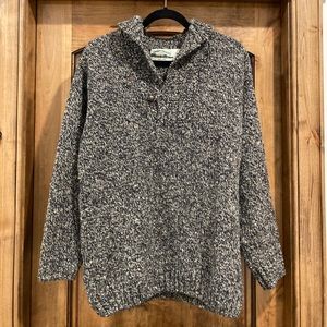 Shawl Collar Sweater. - Made in Ireland 100% Wool